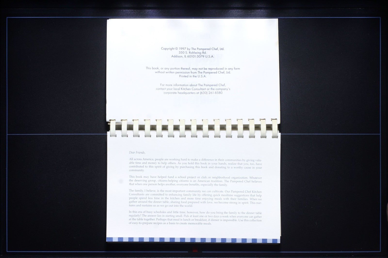 Recipes from the Heart Cookbook (1997) - Pampered Chef - American Cooking