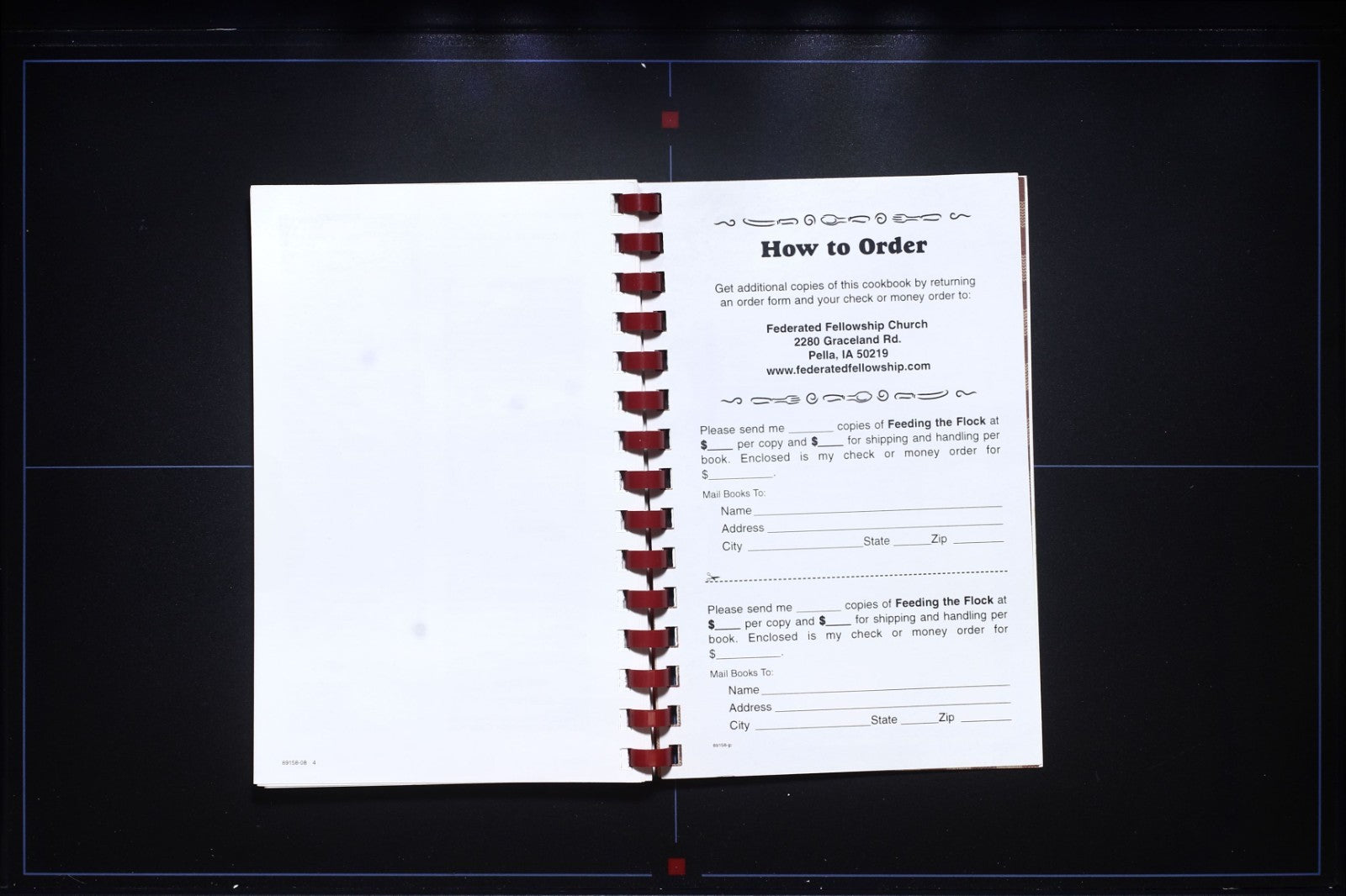 Federated Fellowship Church Cookbook (2008) - Pella, Iowa - Recipes