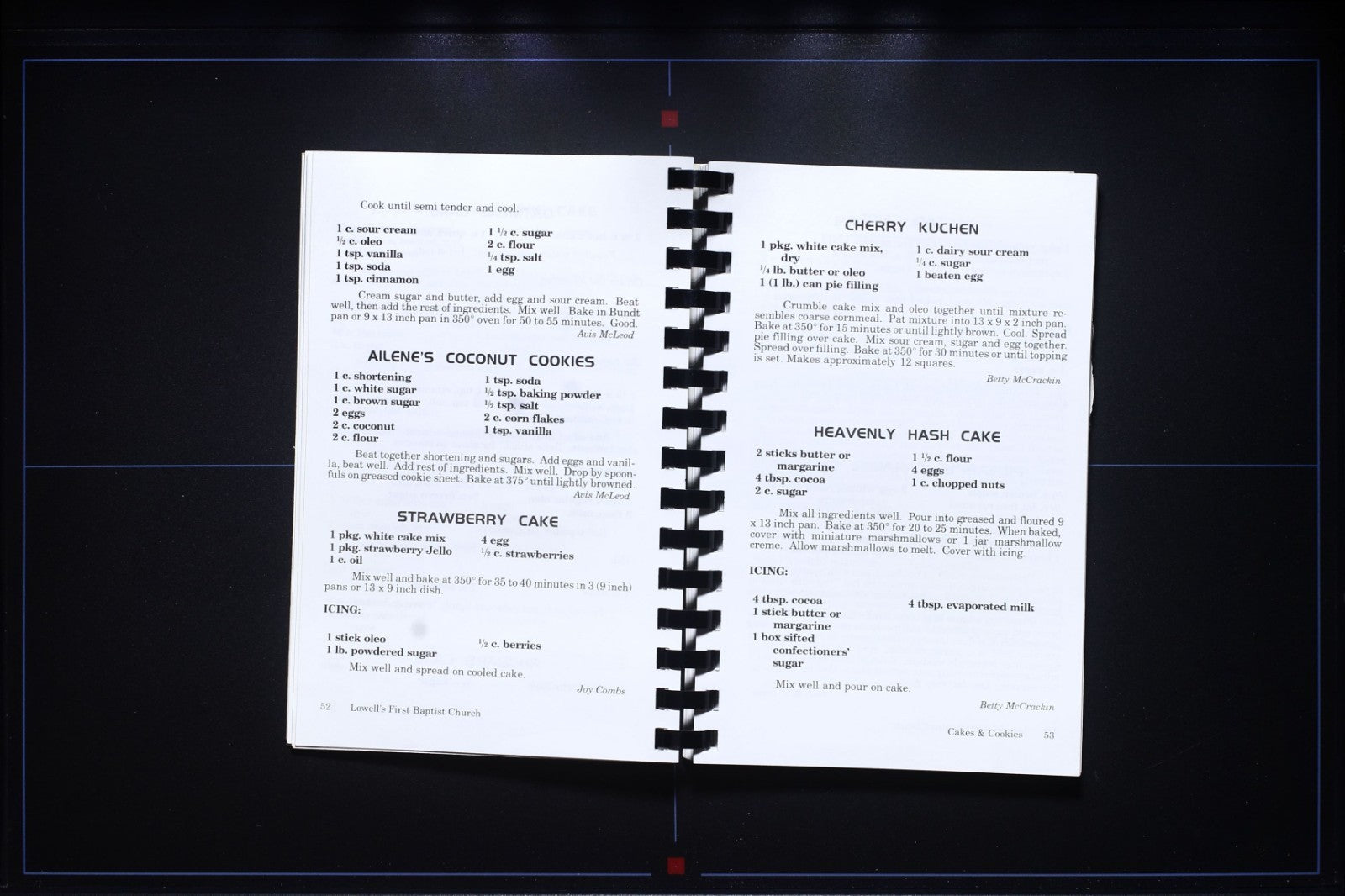 First Baptist Church - Lowell, Arkansas - Community Cookbook - Recipes