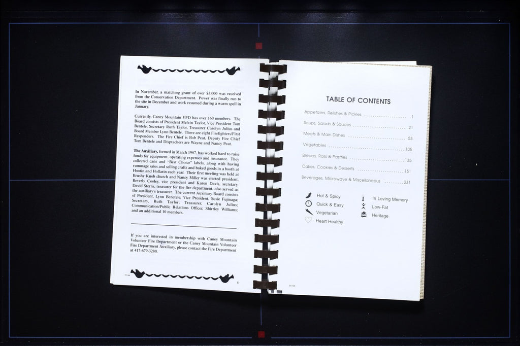 Sizzlin Favorites from the Mountain - Caney Mt, Missouri - Community Cookbook