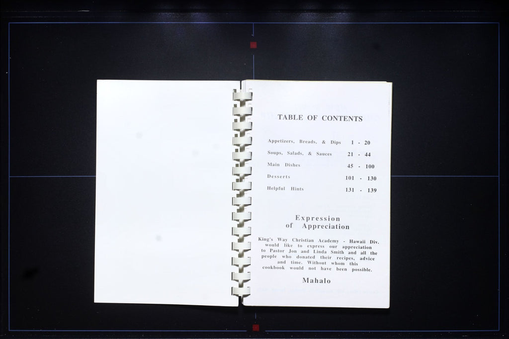 King's Way Christian Academy Cookbook - Hawaii Division - Vintage Recipes