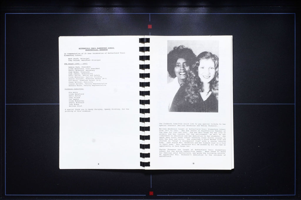 Butterfield Trail Elementary - Anniversary Cookbook - NW Arkansas Recipes 