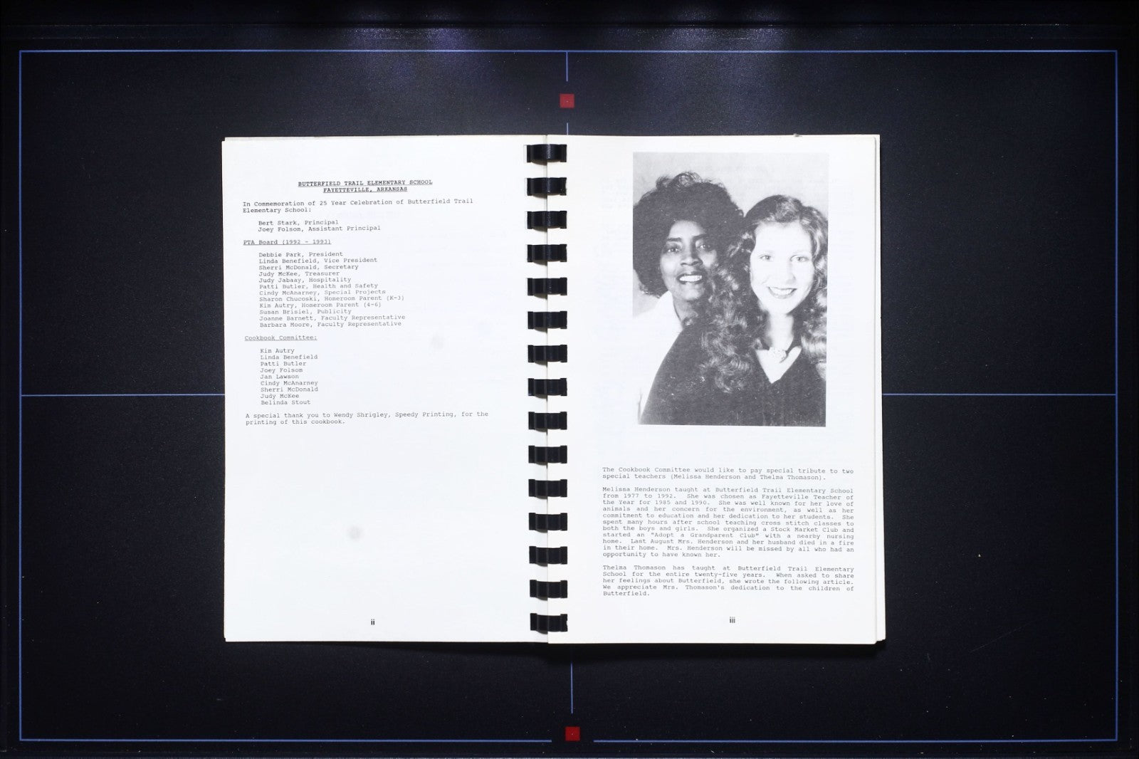 Butterfield Trail Elementary - Anniversary Cookbook - NW Arkansas Recipes 