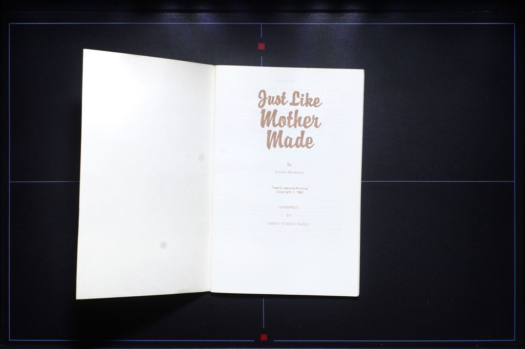 Just Like Mother Made (1962) - Ozark Recipes - Vintage Cookbook - Henderson