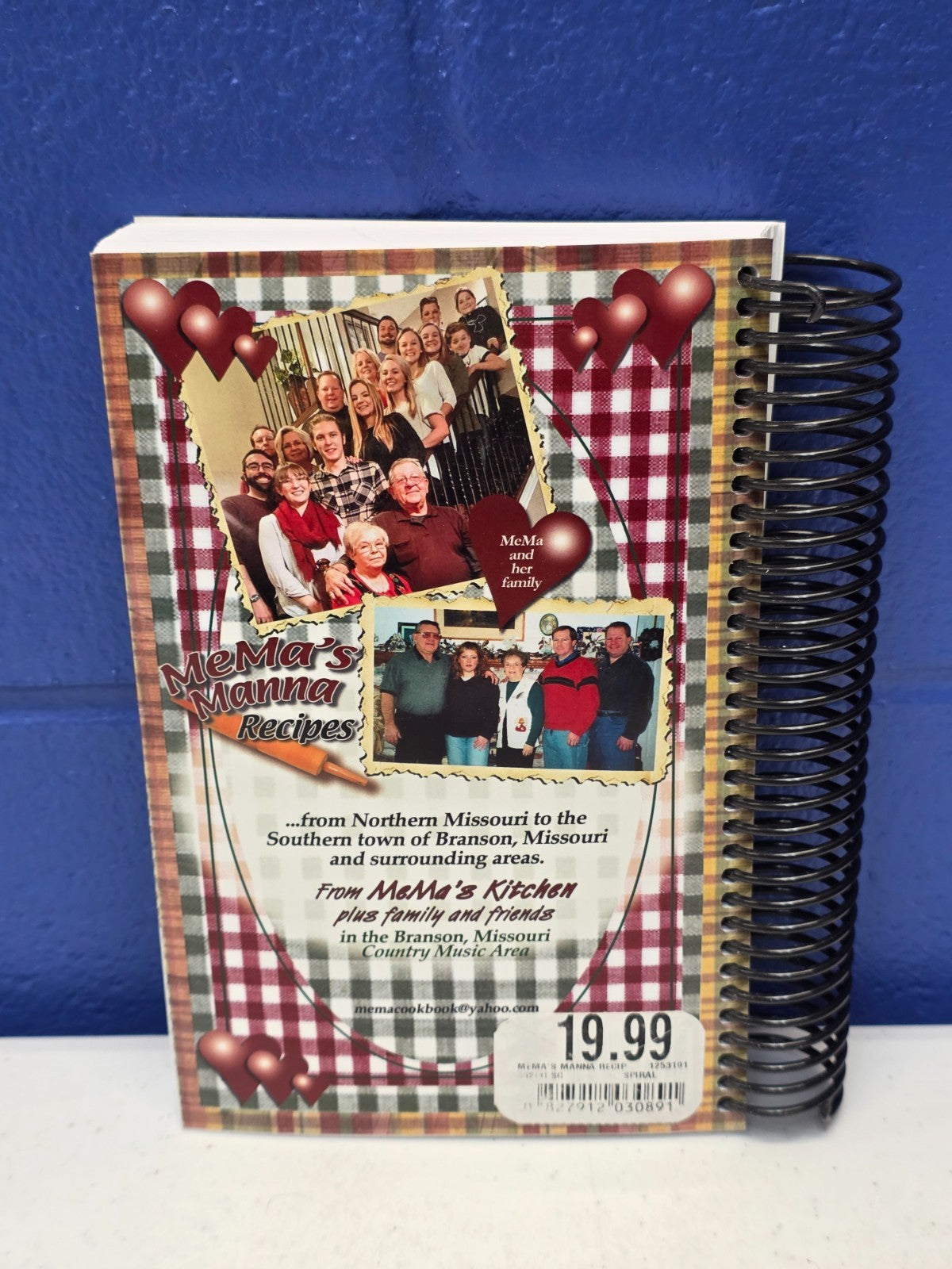 MeMa's Manna Recipes for the Busy Person - Vintage Spiral Cookbook PB