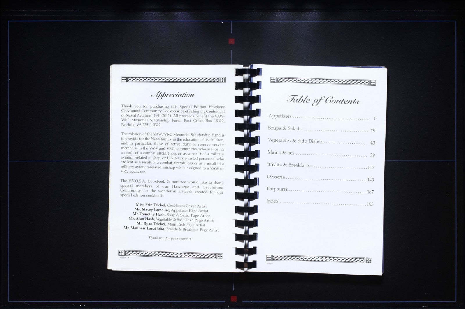 Naval Aviation Centennial Cookbook (2011) - VAW VRC Community Recipes