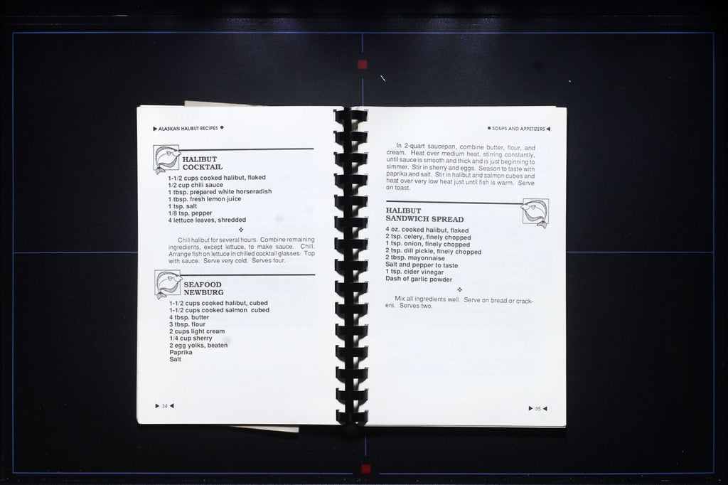 Alaskan Halibut Recipes (1989) - Anchorage, Alaska - Cookbook