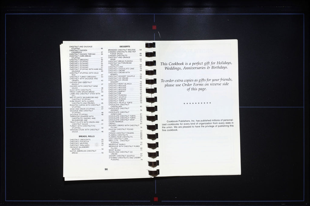 Tasty Chestnut Recipes (1995, 2nd Edition) - Coleman - Vintage Cookbook