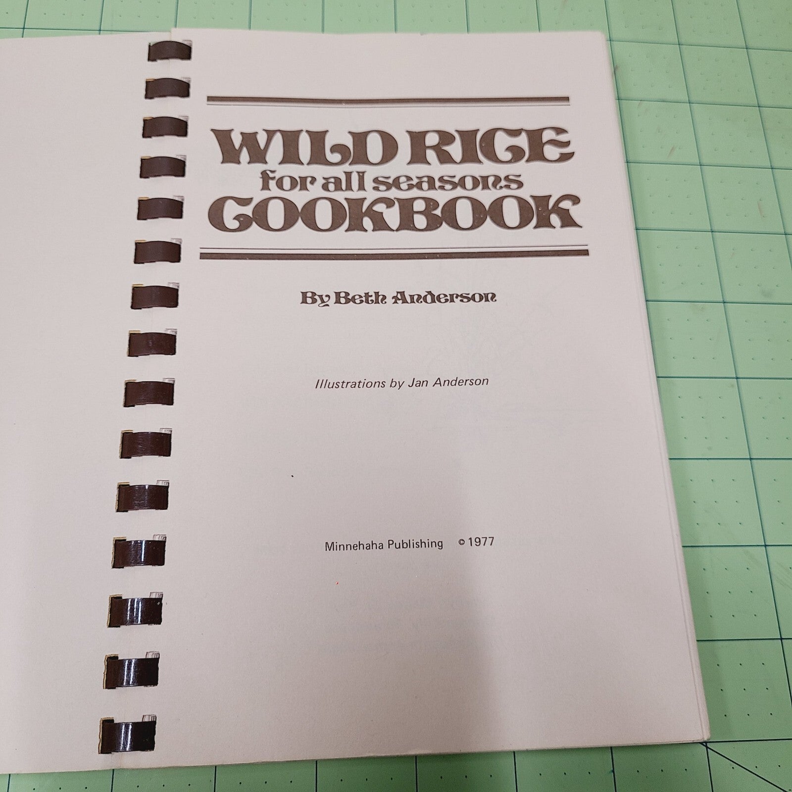 Wild Rice for All Seasons (1977), Anderson - Vintage Cookbook - Favorite Recipes