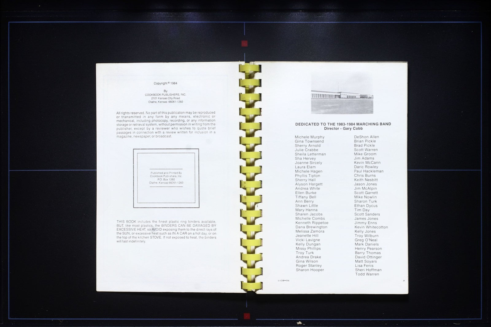 Pleasant Grove Band Booster (1985) - Texarkana, Arkansas - Vintage Cookbook